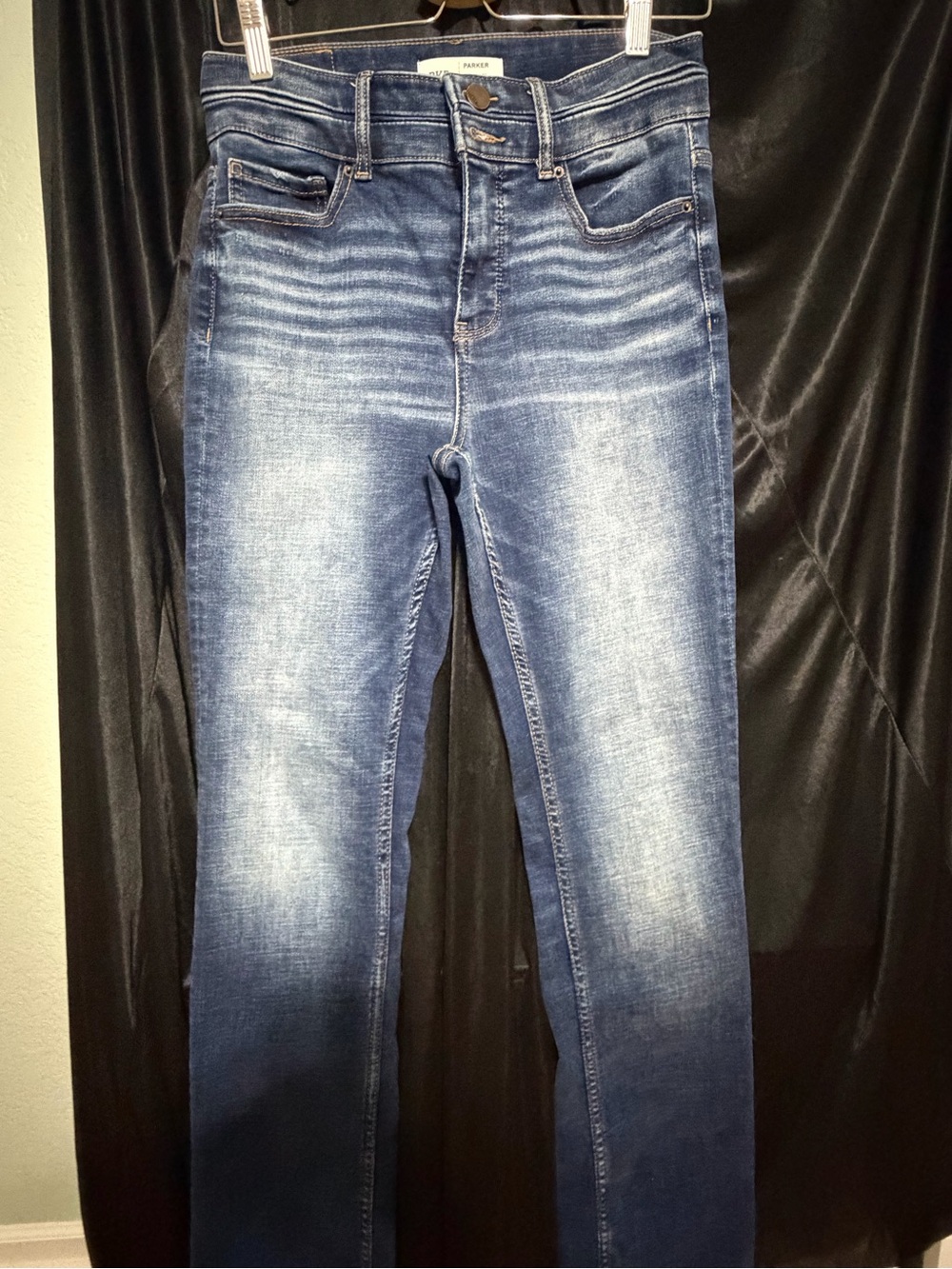 BKE Paige Women's Blue Stretch Jeans - Classic Mid Wash 27
